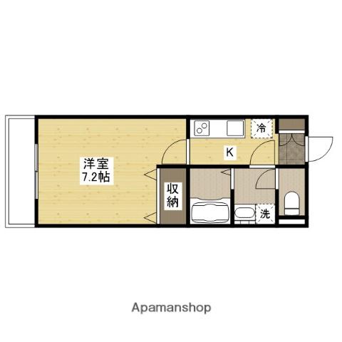 I JIGOZEN(1K/1階)の間取り写真