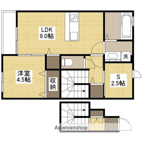 ソリエ長束(1SLDK/2階)の間取り写真