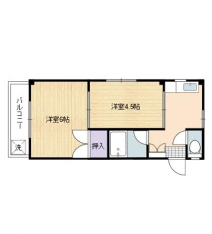 サンシティ森下(2K/3階)の間取り写真