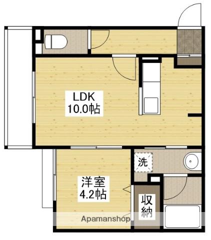 LUQRAS可部A(1LDK/3階)の間取り写真