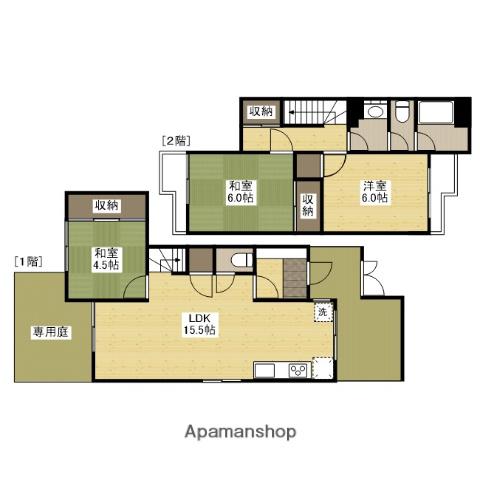鈴が峰第二住宅団地２５号棟(3LDK)の間取り写真