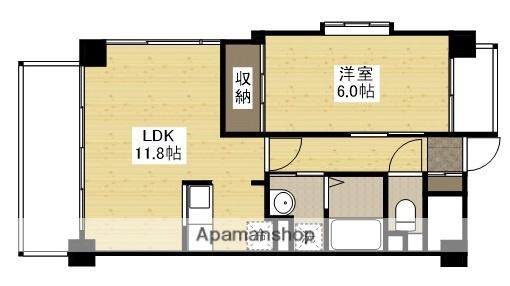 翠ガーデンビル(1LDK/5階)の間取り写真