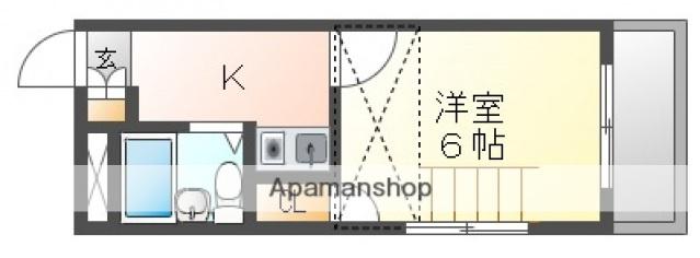 ONE MAISON 東霞町(1K/1階)の間取り写真