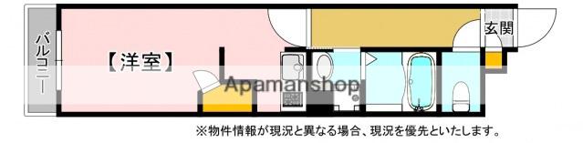 D.SIEL広島駅前(ワンルーム/1階)の間取り写真