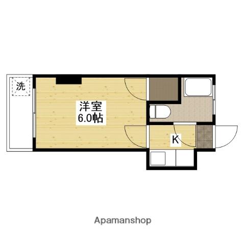信和ビル(1K/2階)の間取り写真