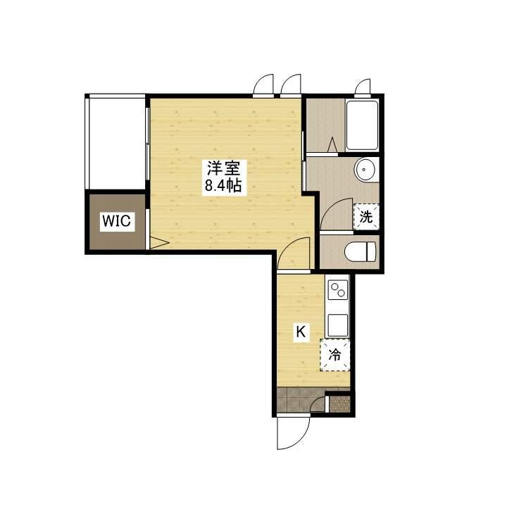 フィレンスKOGO(1K/2階)の間取り写真