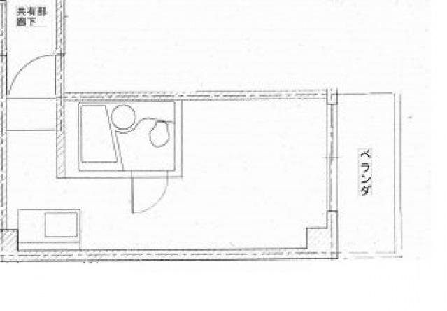 田川ビル(ワンルーム/4階)の間取り写真