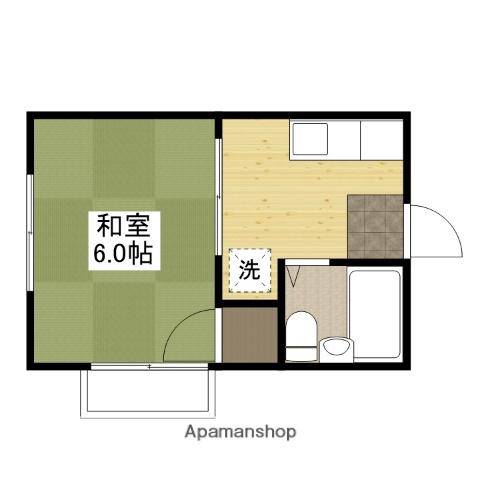 コーポ野田(1K/1階)の間取り写真