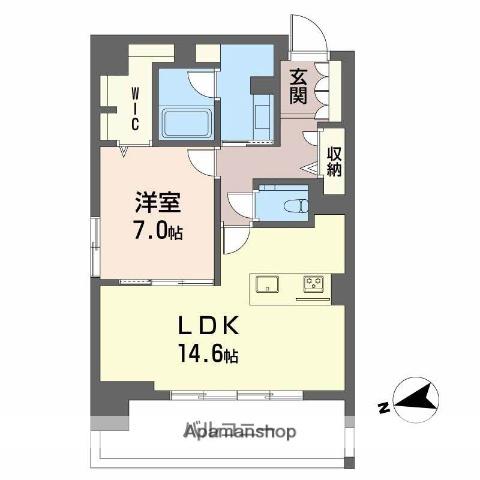シャーメゾンステージ中央通(1LDK/11階)の間取り写真
