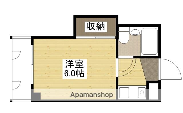 ライブコープ大州(1K/4階)の間取り写真