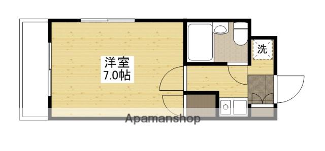 アメニティ段原南(1K/4階)の間取り写真