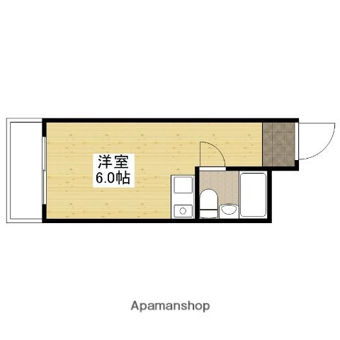 清水ビル(ワンルーム/5階)の間取り写真