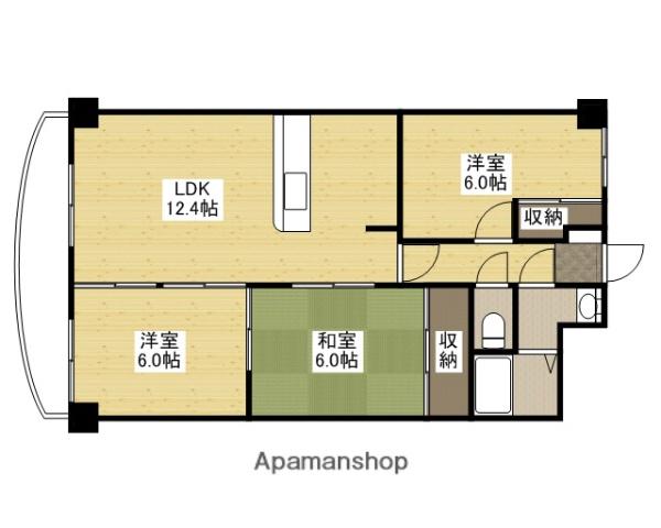 グレースK(3LDK/1階)の間取り写真