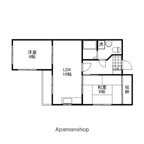 コートドール2(2LDK/2階)の間取り写真