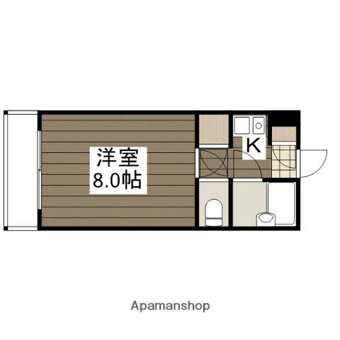 第3山田ビル(1K/1階)の間取り写真