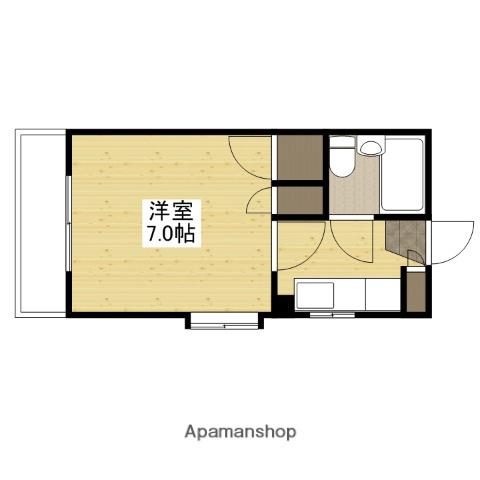 第3松岡ビル(1K/3階)の間取り写真