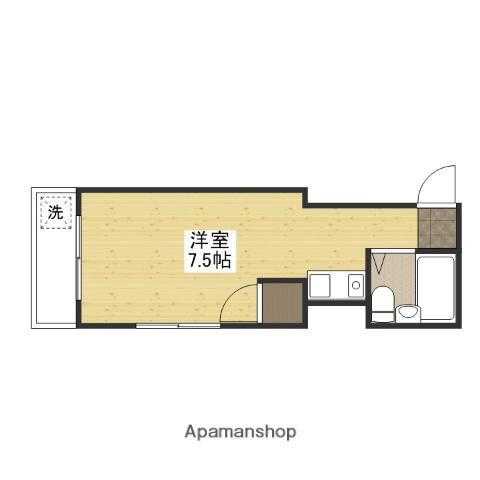 サンズビル(ワンルーム/5階)の間取り写真