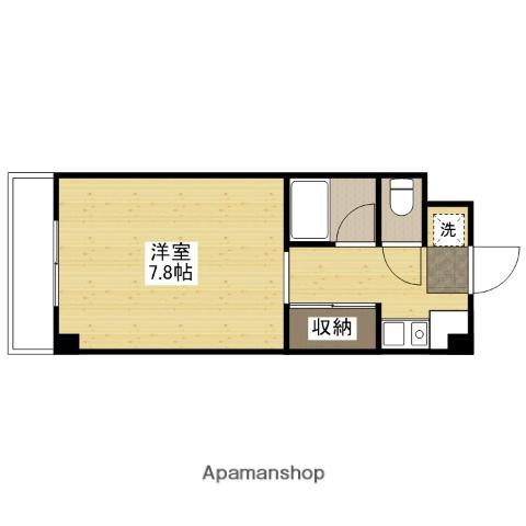 東幸ビル(ワンルーム/3階)の間取り写真