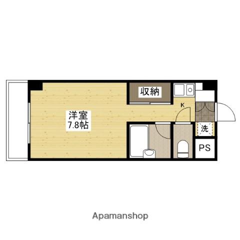 東幸ビル(ワンルーム/3階)の間取り写真