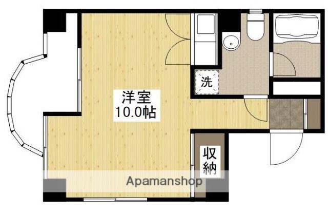 USグレー(ワンルーム/2階)の間取り写真