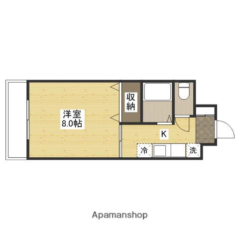 第11田中興産ビル(1K/2階)の間取り写真