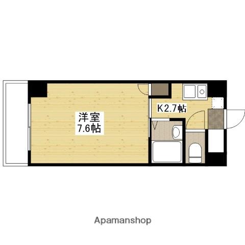 ルート大宮(1K/6階)の間取り写真