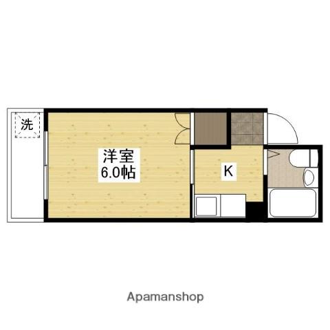 ル・シエール岡田(1K/3階)の間取り写真