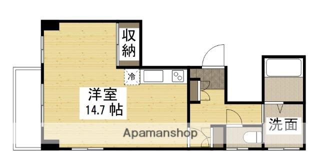 登志ビル(ワンルーム/2階)の間取り写真