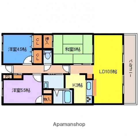 ドミエール洋光北館(3LDK/3階)の間取り写真