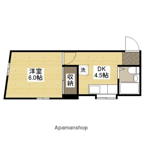 カーサ横川駅前M2(1DK/2階)の間取り写真