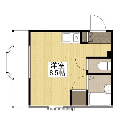 TERAMAE BLD NO6(ワンルーム/3階)の間取り写真