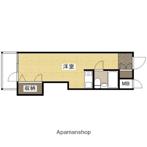 瀧川ブリックコート(ワンルーム/3階)の間取り写真