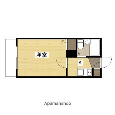 第2祇園Sビル(1K/4階)の間取り写真