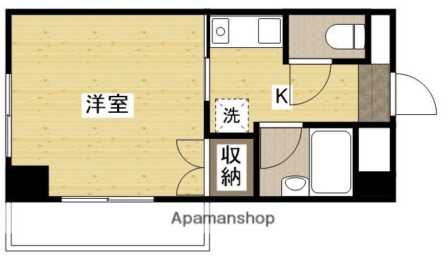 SNOW HOUSEⅡ(1K/2階)の間取り写真