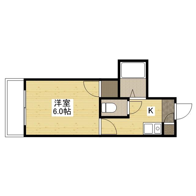 ロイヤルメゾン古江(1K/3階)の間取り写真