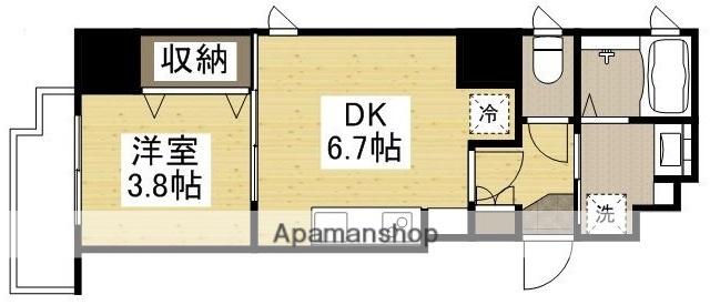 KATAYAMABLDG25(1DK/11階)の間取り写真