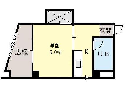 加藤ビル(1K/4階)の間取り写真