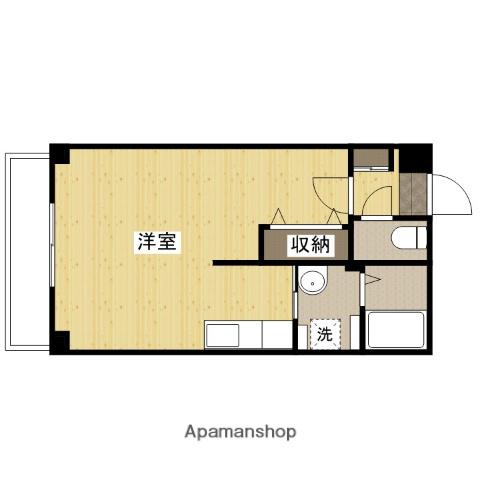 コーポ西翠(ワンルーム/5階)の間取り写真