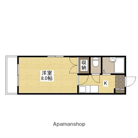 ハイツ エクセレント(1K/1階)の間取り写真