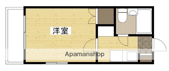 ブランズ壱番館(1K/2階)の間取り写真