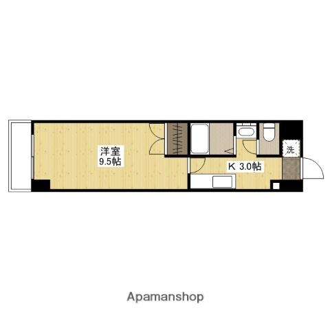 コンフォール下原(1K/2階)の間取り写真