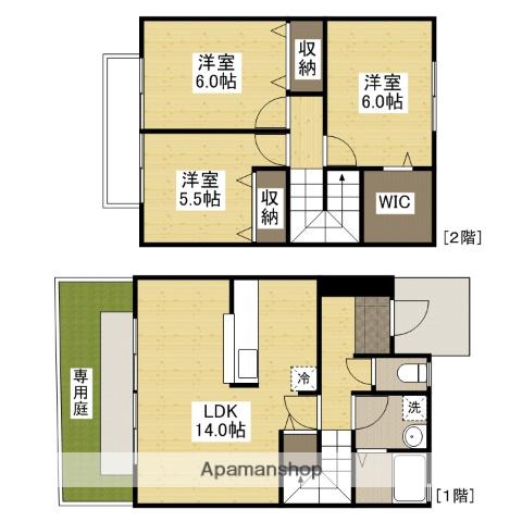 セジュール迫平(3LDK)の間取り写真