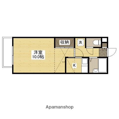 コンフォル井口(1K/2階)の間取り写真