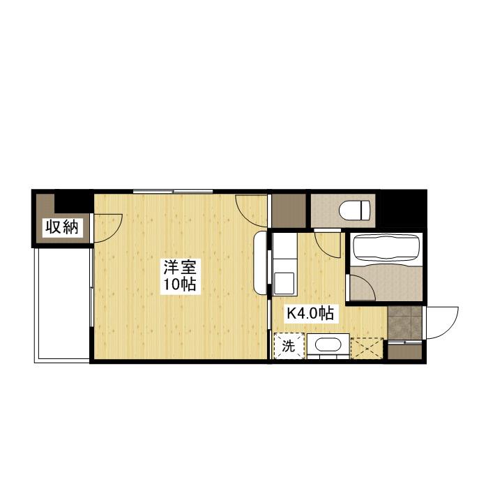 EFT-光町(1K/5階)の間取り写真