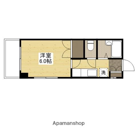 ベルリオ(1K/2階)の間取り写真