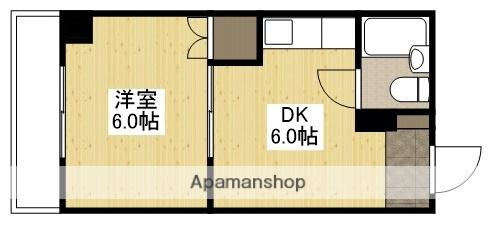 柴崎東雲ビル(1DK/3階)の間取り写真