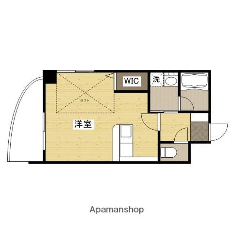 グランドポレストーネ竹屋(ワンルーム/12階)の間取り写真