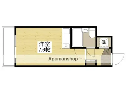 ダイアパレス平和通(ワンルーム/9階)の間取り写真
