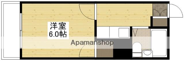 第46東雲ビル(1K/4階)の間取り写真