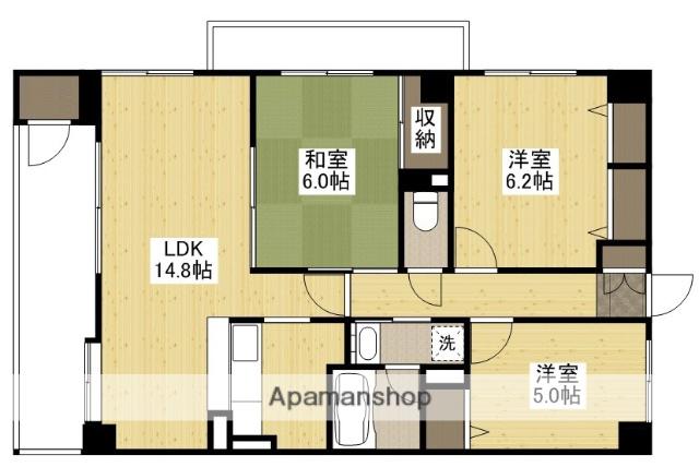 アスティオン早稲田(3LDK/4階)の間取り写真